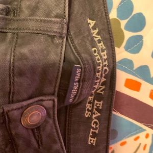 American Eagle black ripped jeans
